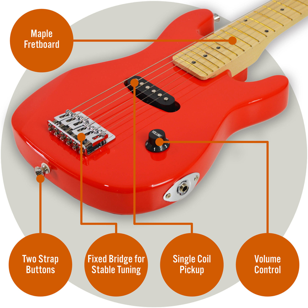 3rd Avenue Red Junior Electric Guitar Set Image 5