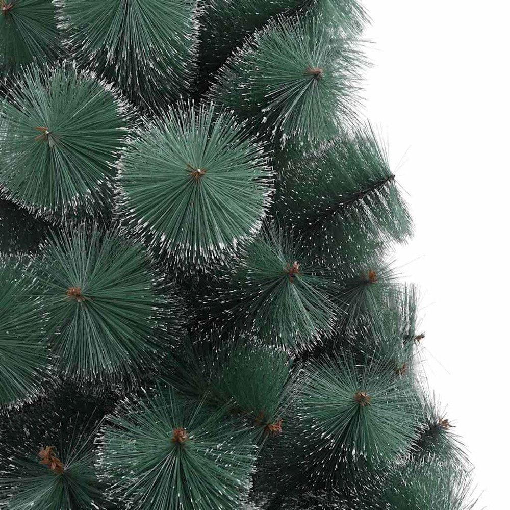 vidaXL Pre-Lit Pink Baubles Green Artificial Christmas Tree 7ft Image 7