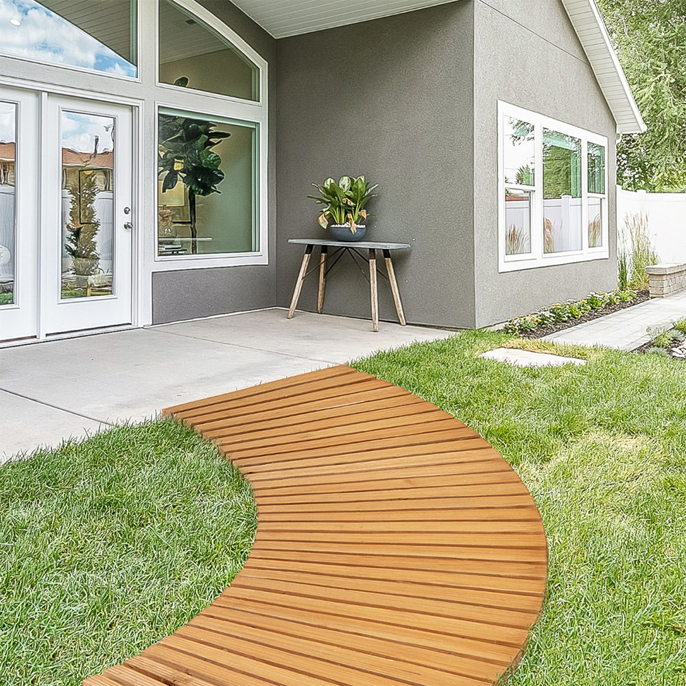 Costway Natural Roll Out Non Slip Curved Walkway Image 4