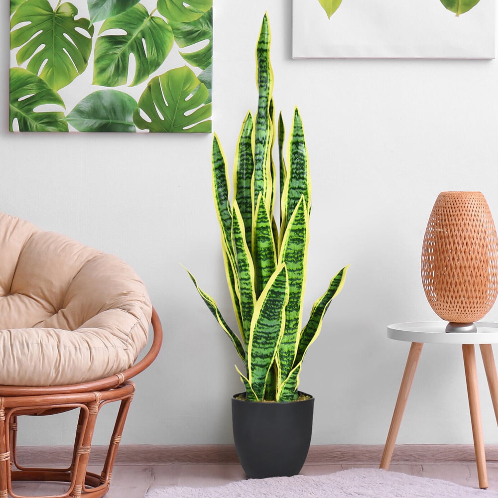 Artificial Snake Plant with Pot 93cm Image 2