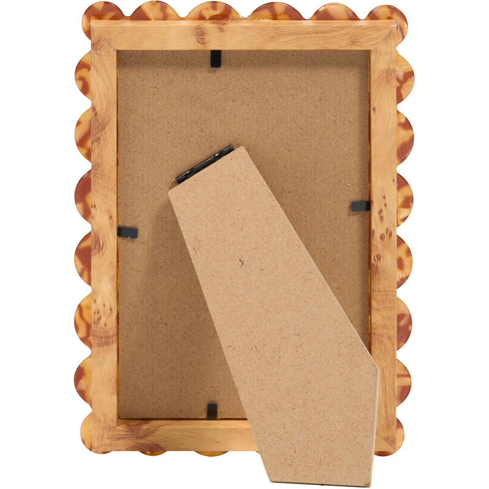 Tortoiseshell Scalloped Photo Frame Image 3