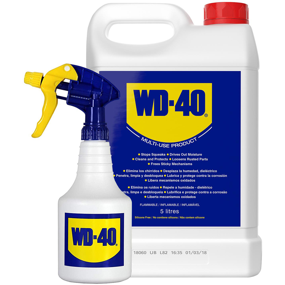 WD-40 Ultimate Multi-Use Lubricant 5L with Spray Applicator and 400ml Specialist Silicone Image 3