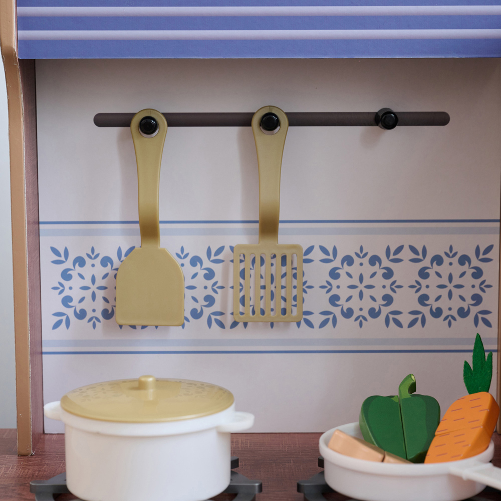 Teamson Kids Little Chef Normandy Vintage Blue Play Kitchen Image 6