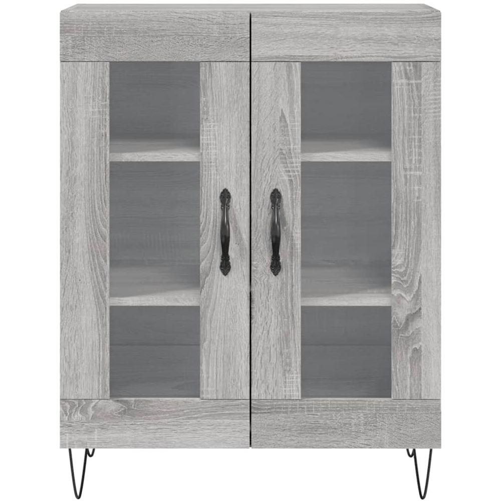 vidaXL 4 Door Grey Sonoma Highboard Image 8