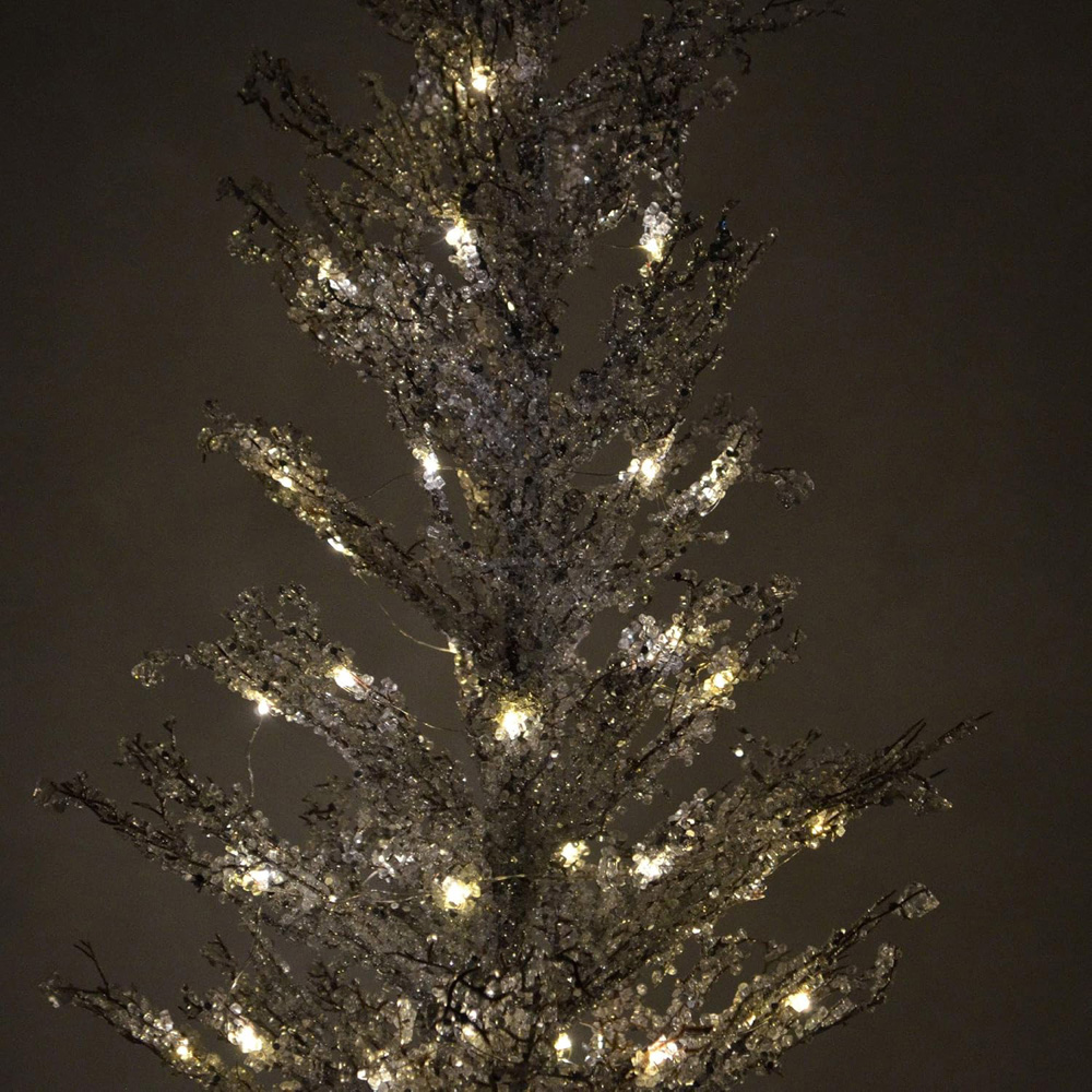 Shatchi White LED Pre Lit Artificial Indoor Christmas Tree 2ft Image 3