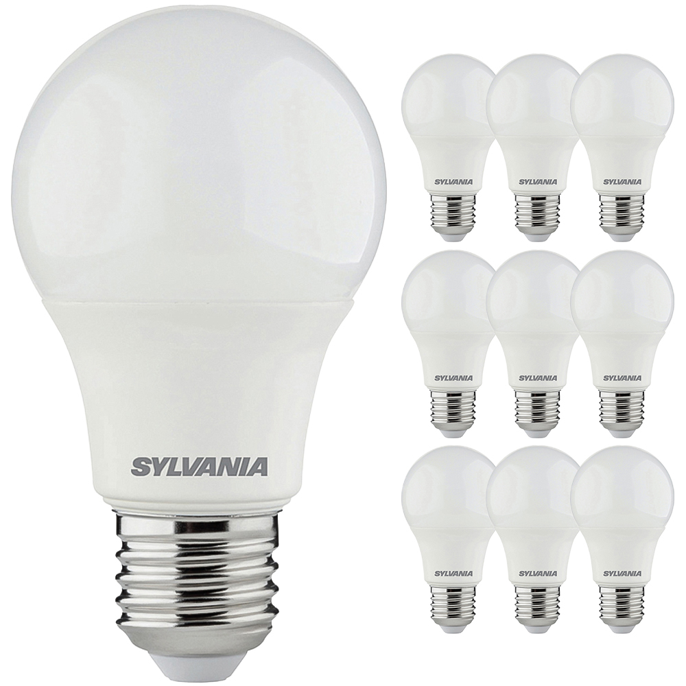 Sylvania 10 Pack ToLEDo GLS Warm White E27 8W LED Bulb Image 1