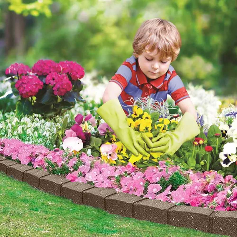 Oseasons Roman Stone Earth Eco Garden Border 4 Pack Image 7