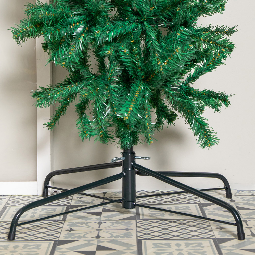 Samuel Alexander Double Door Plain Green Flat Top Christmas Tree Arch with 2000 Tips 8ft Image 7