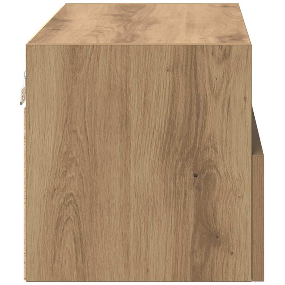 vidaXL 2 Door 2 Shelf Artisan Oak Wall Mounted TV Unit Set of 2 Image 6