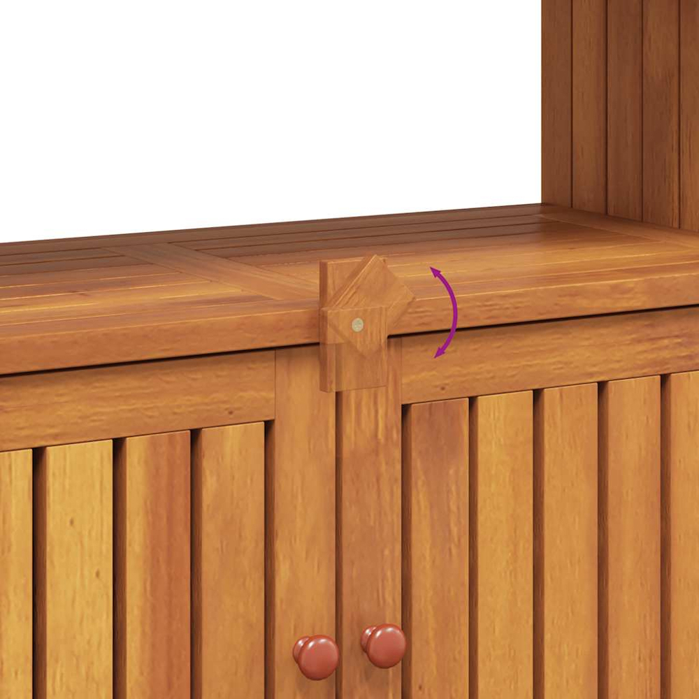 vidaXL 2 Door Single Shelf Garden Console Table Image 6