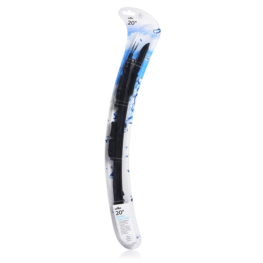 Wilko 20 inch Flexible Frameless Wiper Blade Image