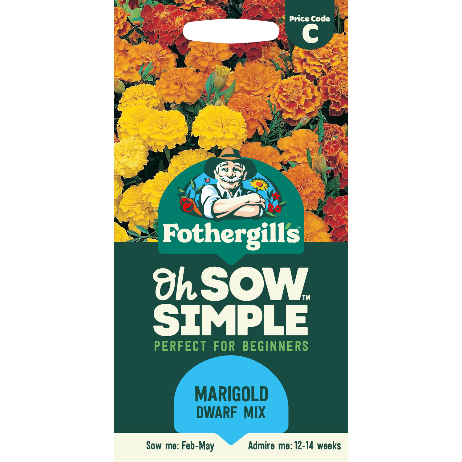 Marigold Dwarf Mix Seeds Image 1