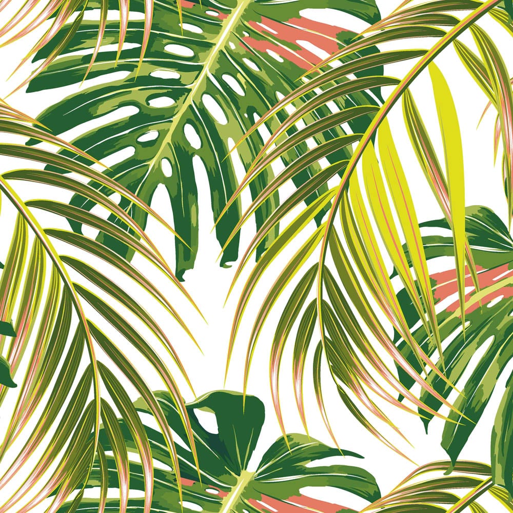 Origin Murals Graphic Flower Green Wall Mural Image 2