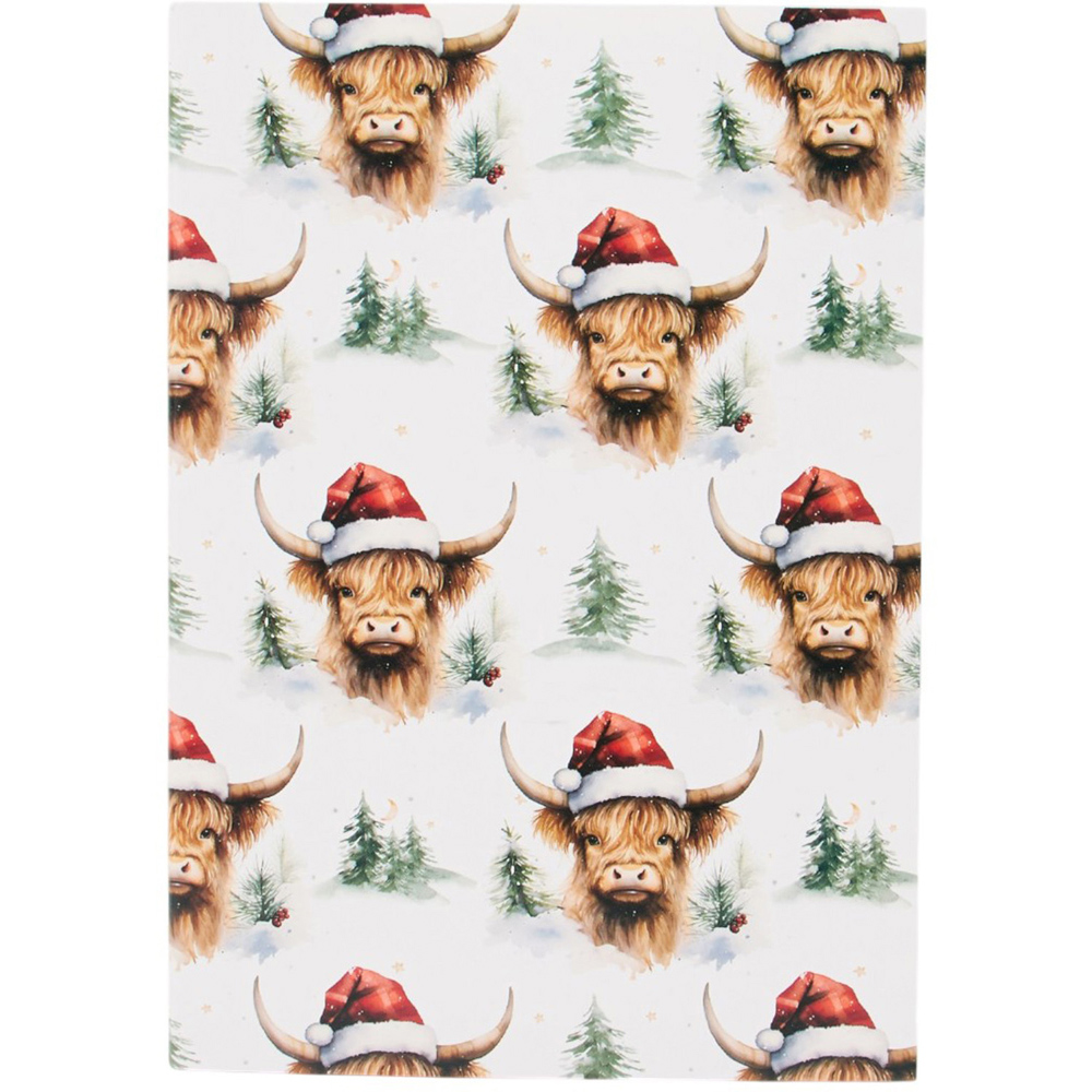 Pack of 3 Christmas Highland Cow Notebooks Image 5