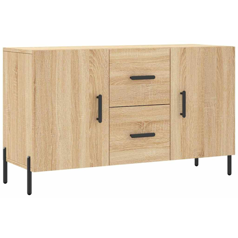vidaXL 2 Door 2 Drawer Sonoma Oak Sideboard Image 2