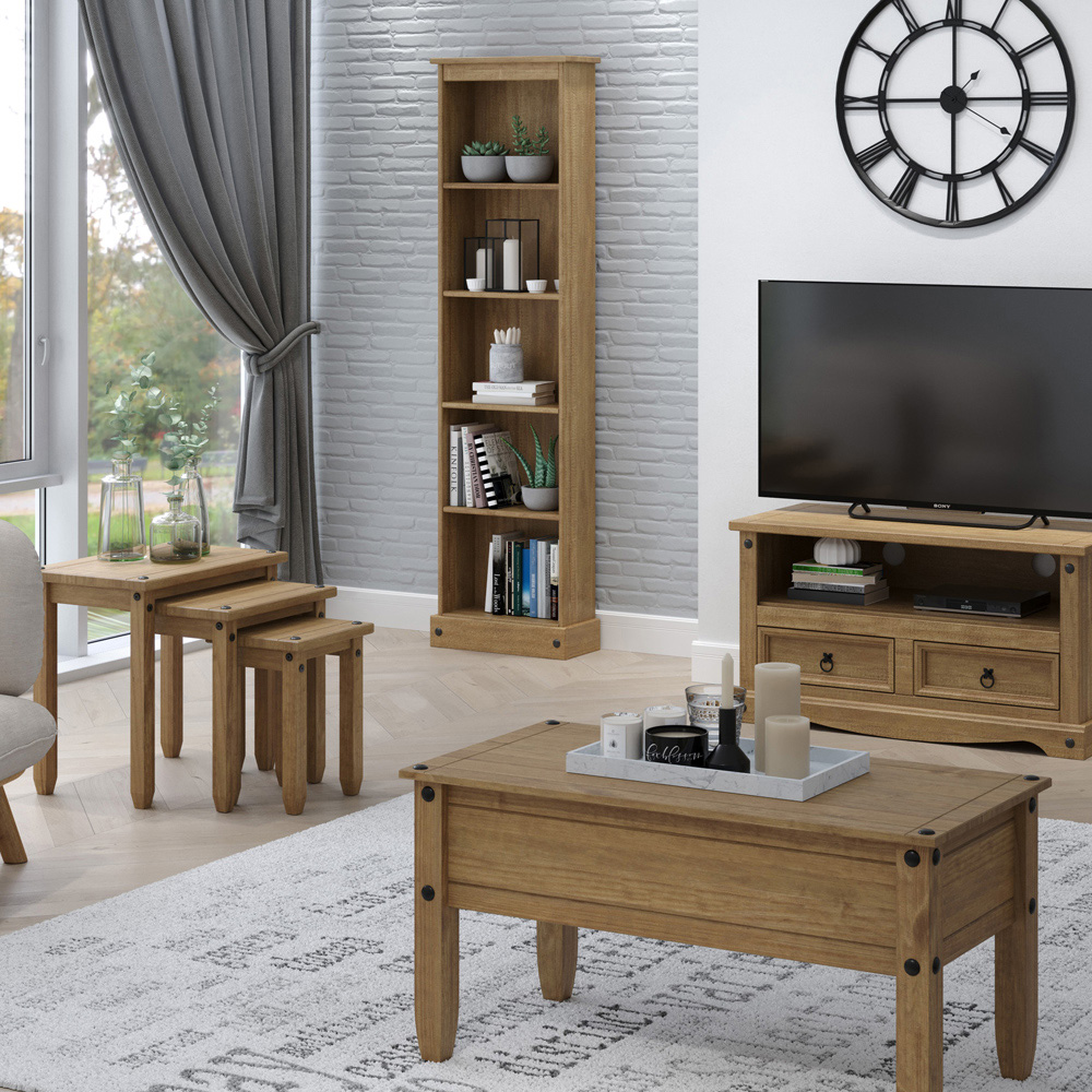 Core Products Corona Antique Pine Lamp Table Image 5