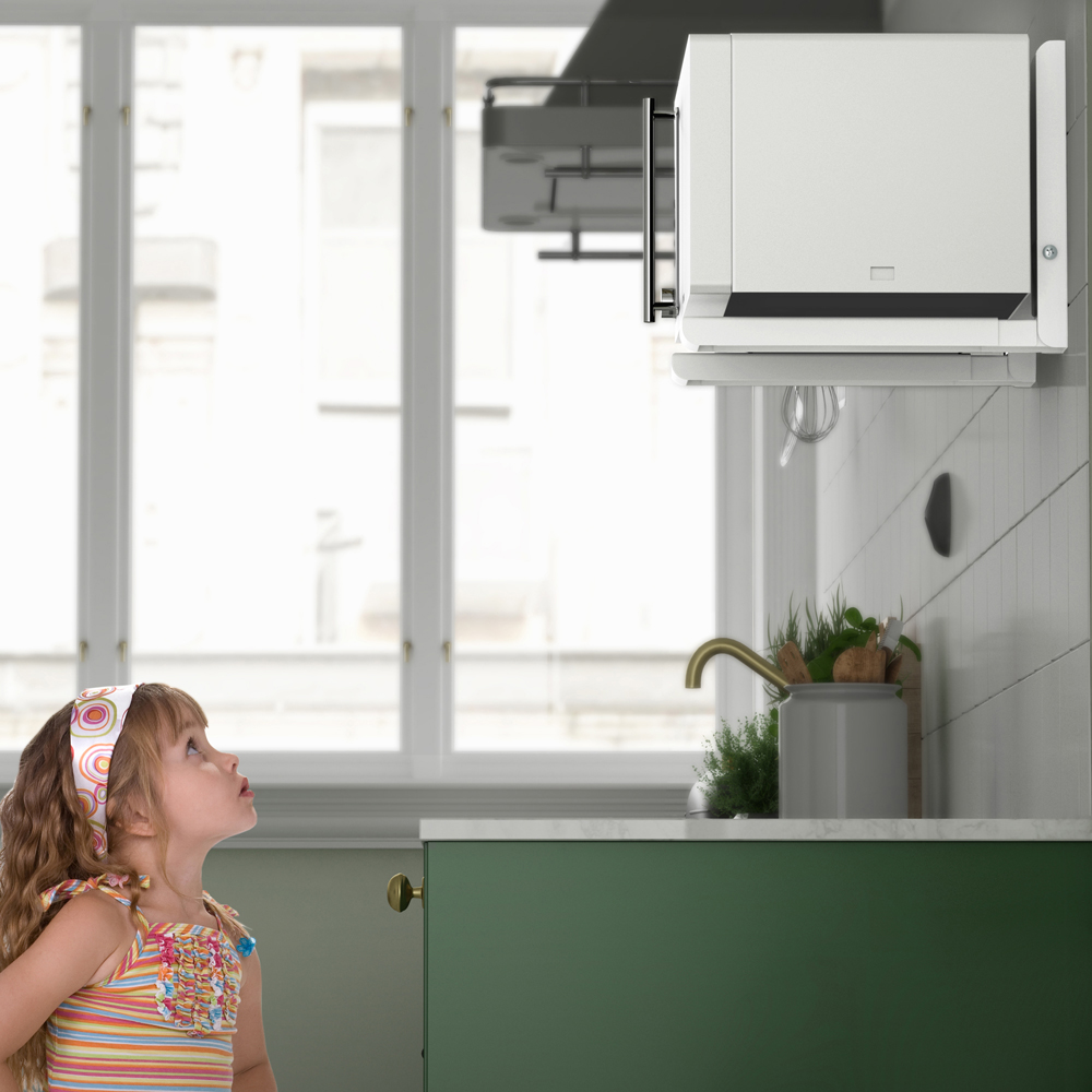 AVF Universal 45cm White Microwave Wall Bracket Image 7