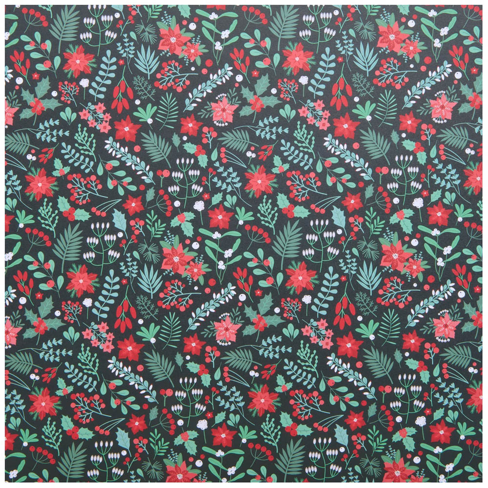 Christmas Modern Florals Designer Paper Pad Image 4