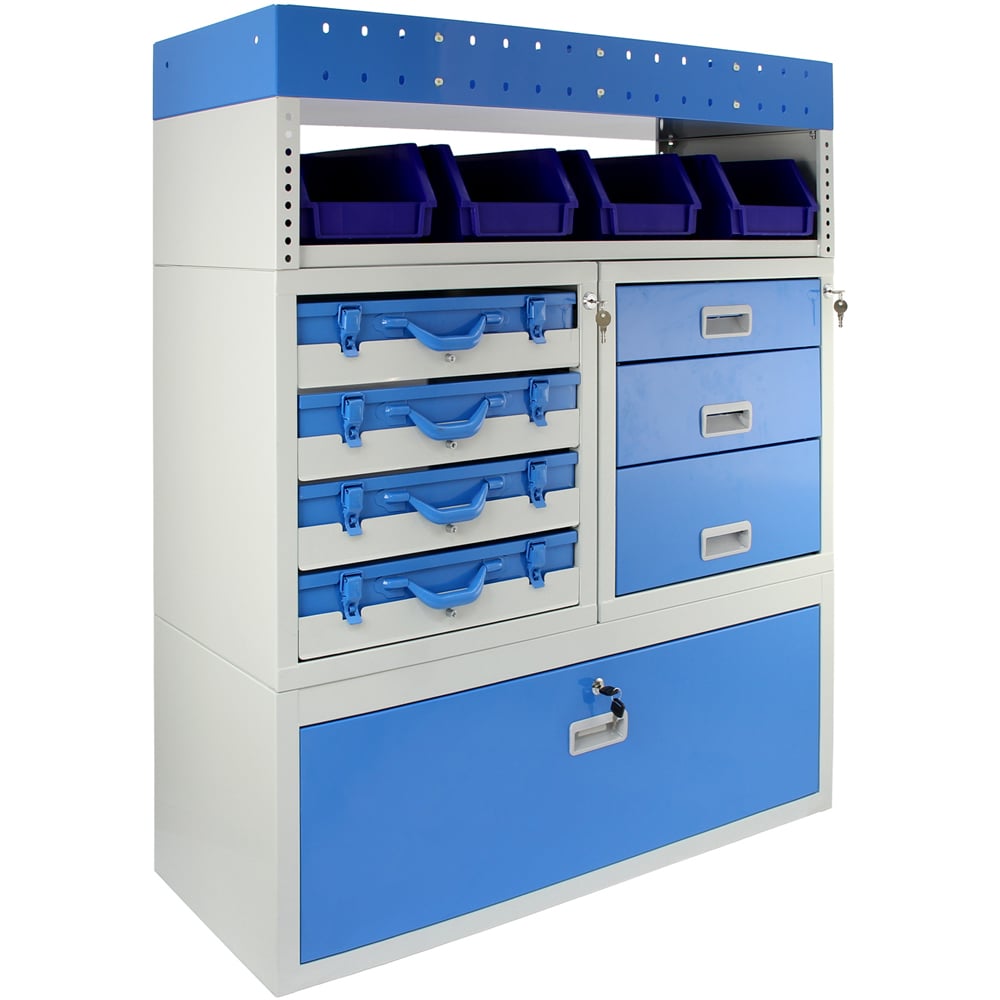 MonsterShop Storm Metal Van Racking Unit Image 1