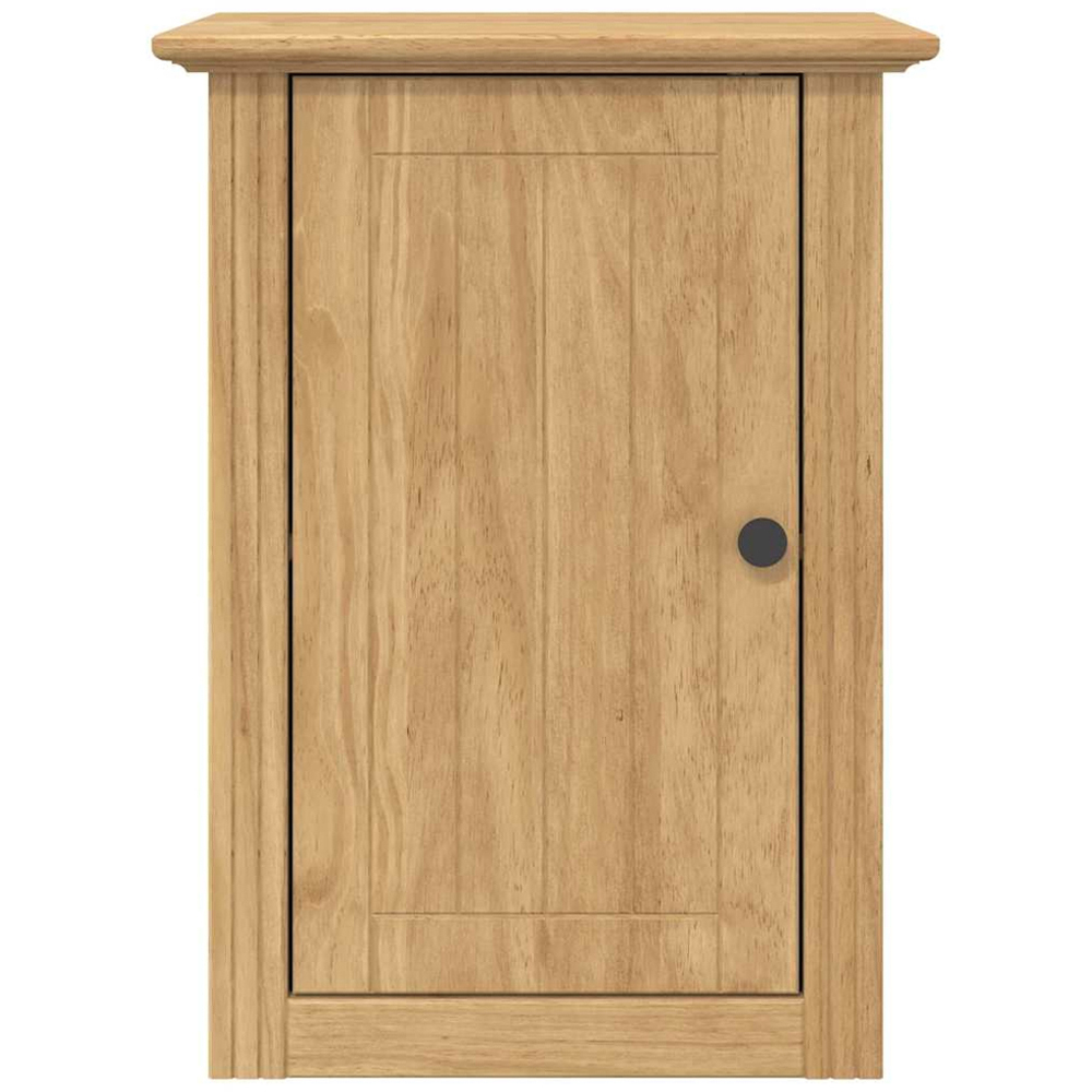 vidaXL Single Door Honey Brown Wall Mounted Bathroom Cabinet Image 4