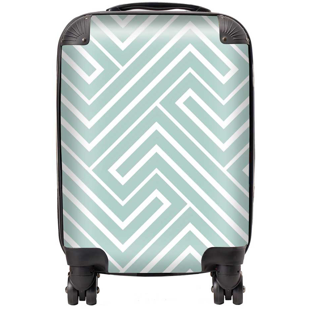 Warren Reed Designer Small Geometric Modern Ornament Suitcase Image 1