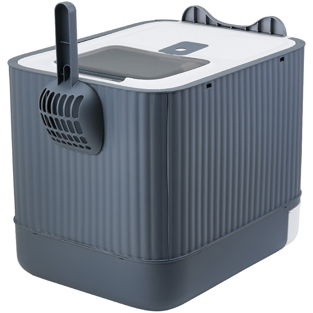 H&O Direct Enclosed Cat Litter Box with UV Sterilizer Lamp 37 x 35 x 45cm Image 3