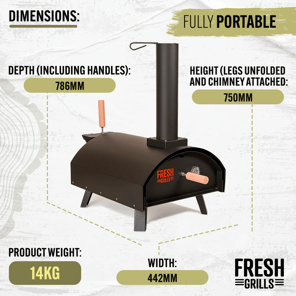 MonsterShop Fresh Grills Classic Outdoor Pizza Oven Image 6
