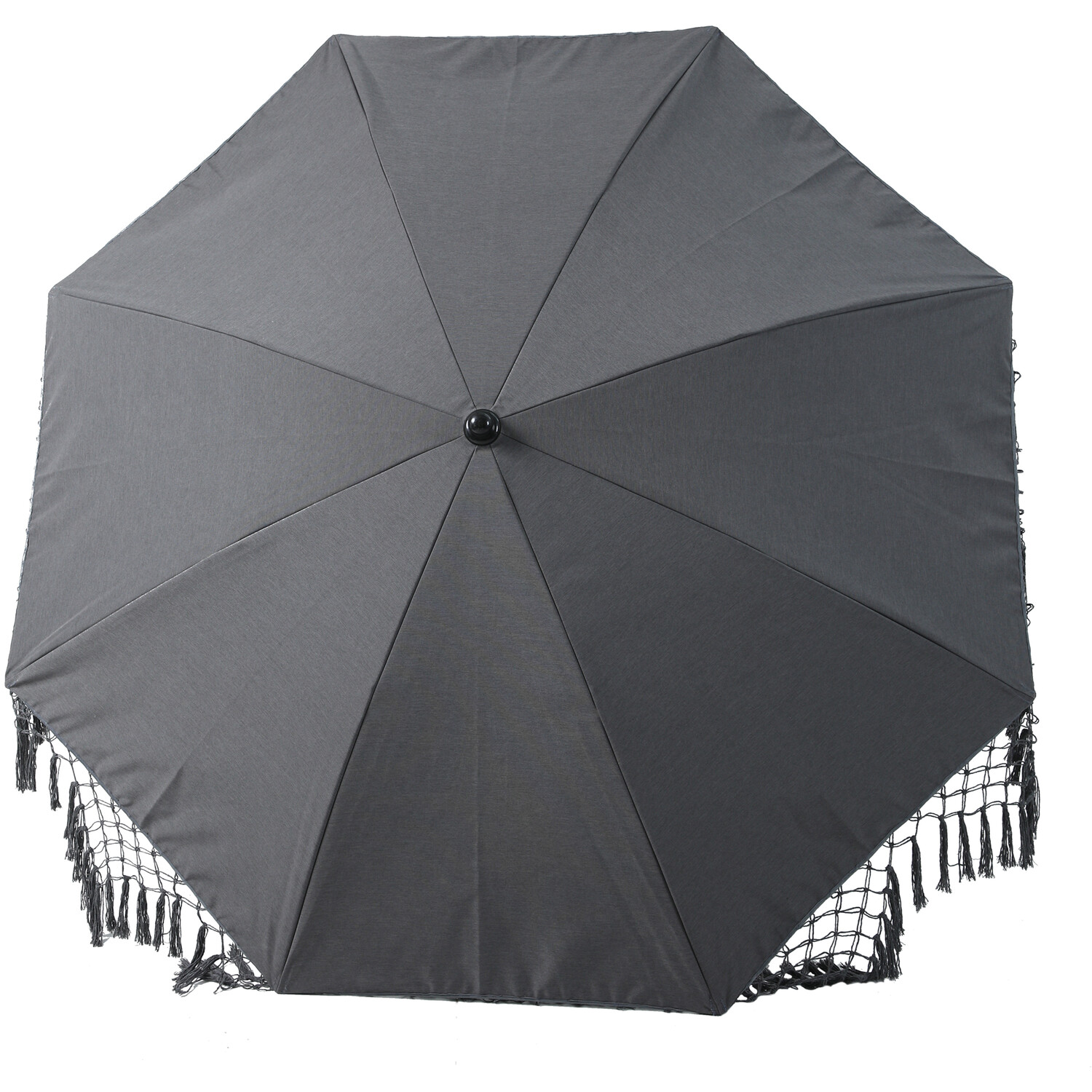 Amalfi Tasselled Parasol Grey Image 9