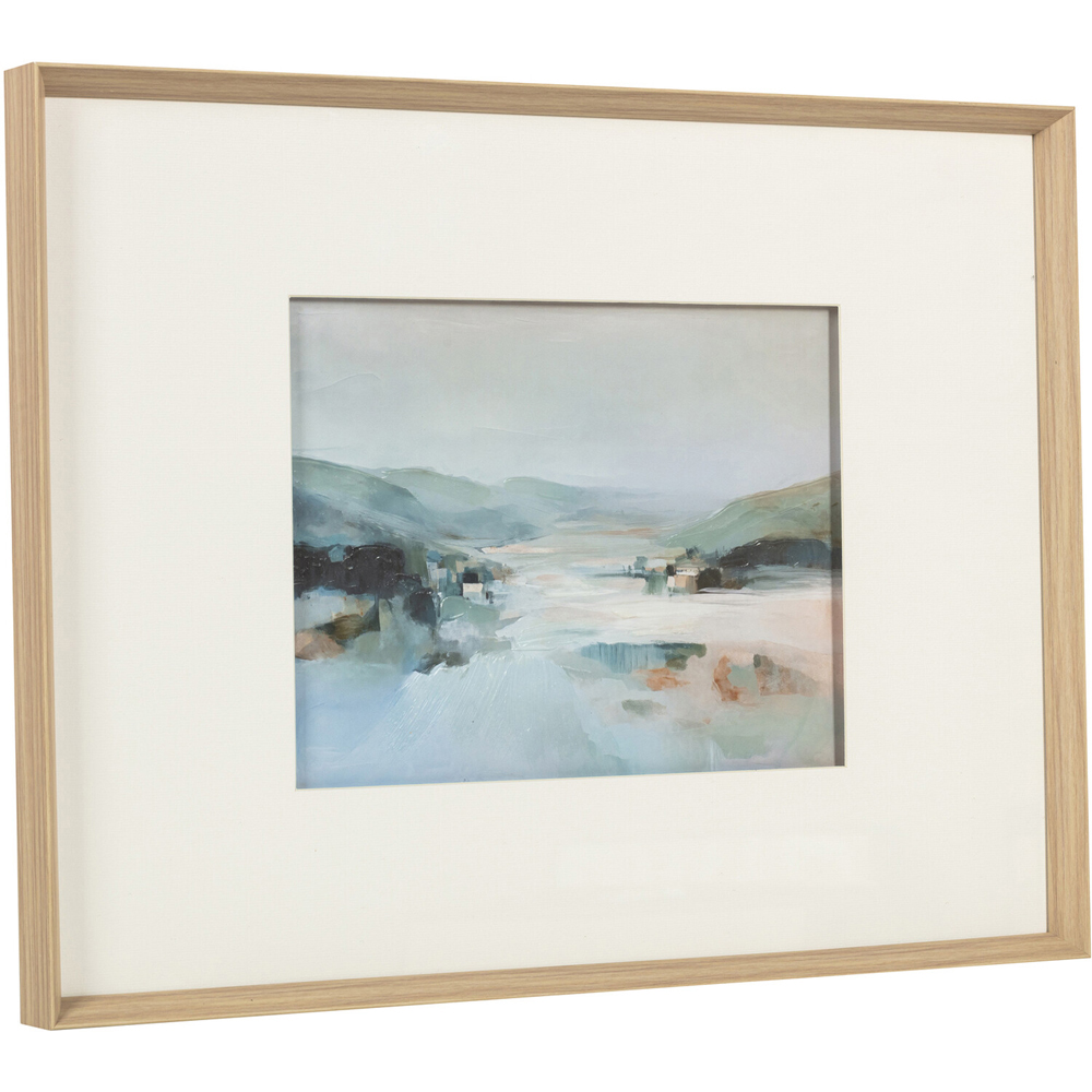 Seaside Large Mount Print Dished Frame Blue Image 3