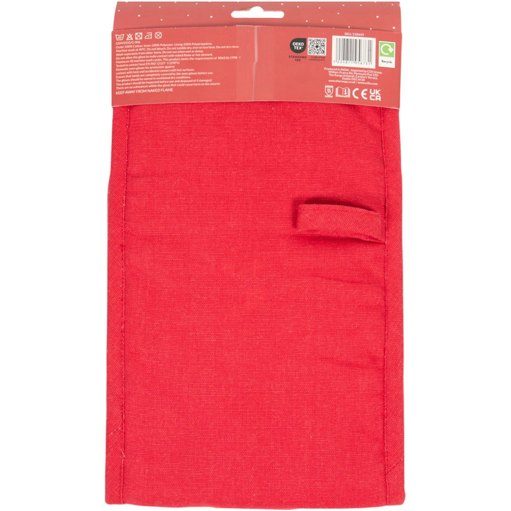 Fun Santa Double Oven Glove Red Image 2