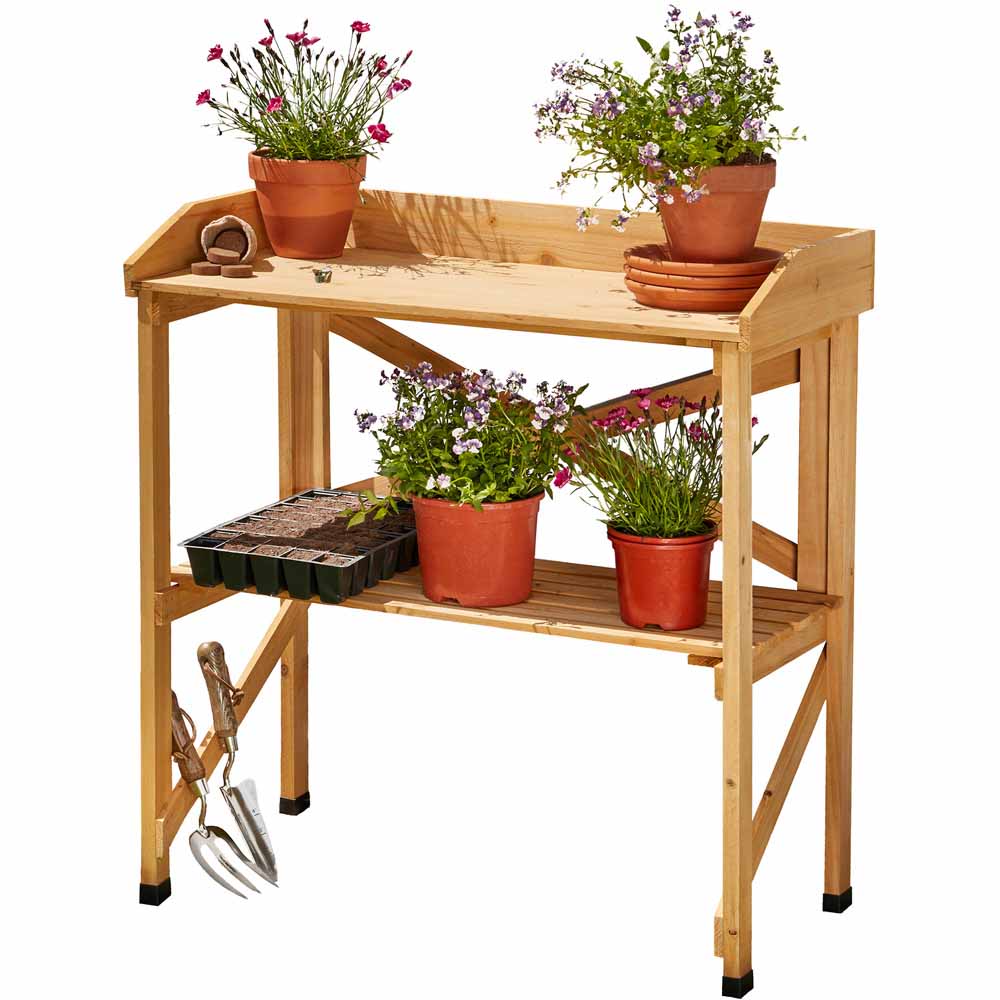 Garden Gear 2 Tier Wooden Potting Bench Image 3