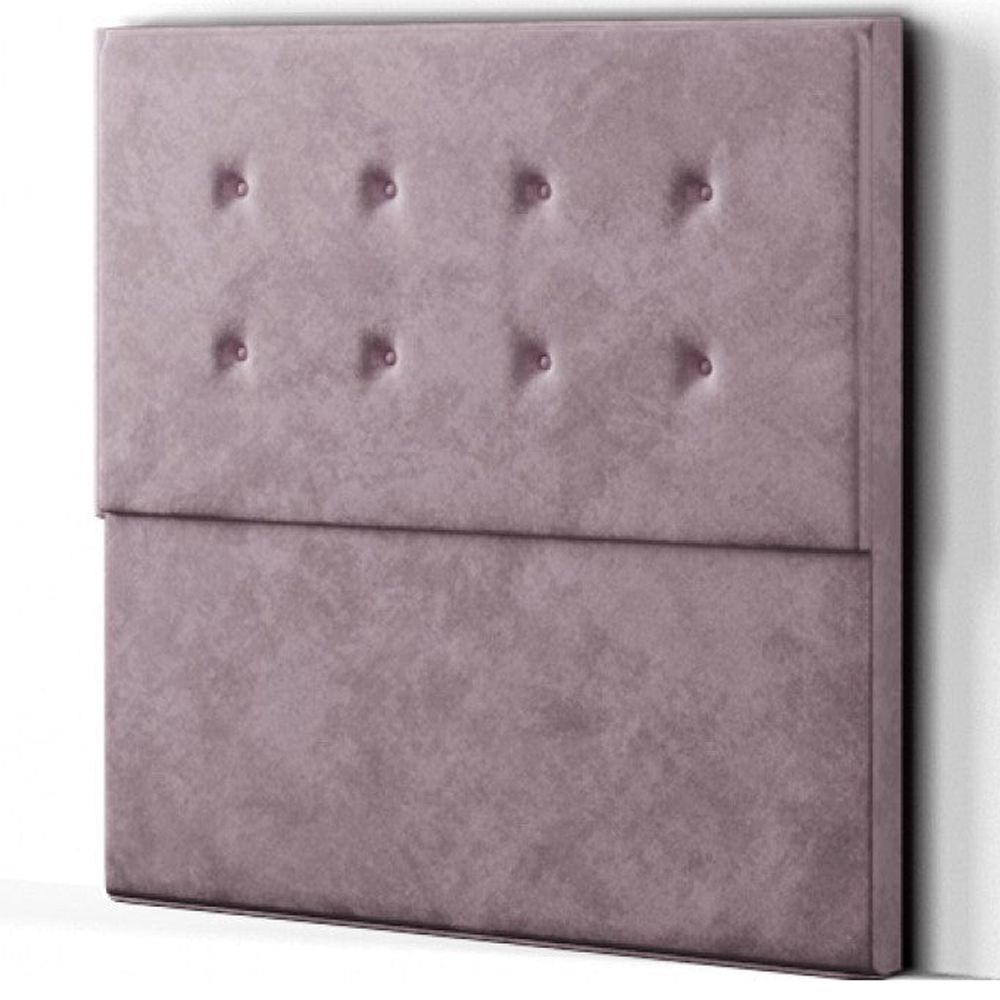 Eleganza Darlington Double Blush Plush Floor Standing Headboard Image 2