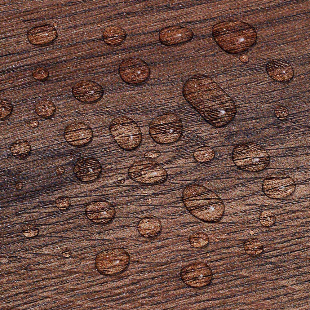 Living and Home Nature Brown Wood Grain SPC Vinyl Floor Tile 14 Pack Image 3