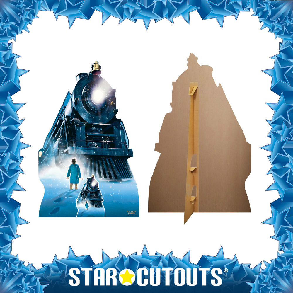 Star Cutouts Polar Express Train Christmas Cardboard Cutout 4.8ft Image 3