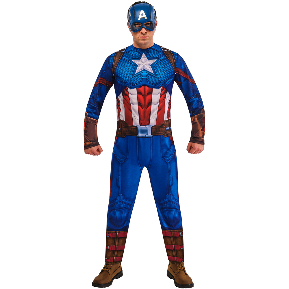 Marvel Classic Captain America Adult Costume Small Image 1