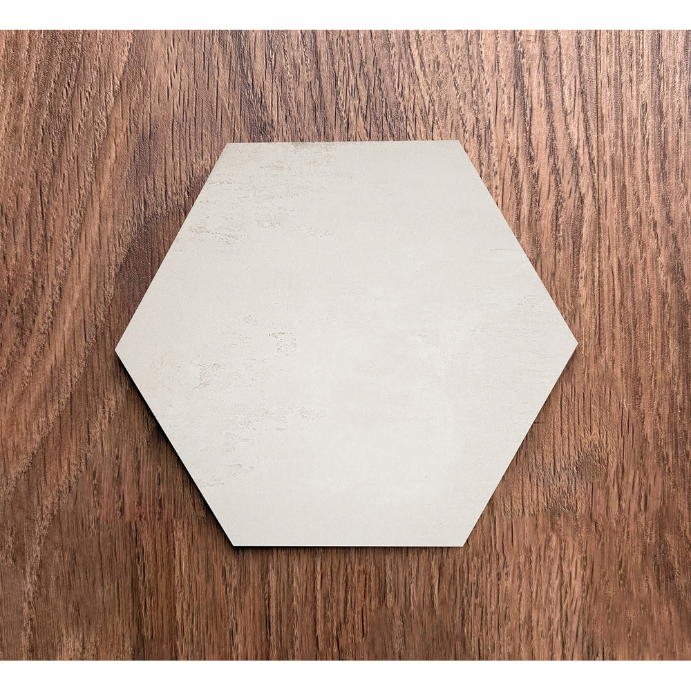 Top Ceramics Beige Stone Effect Hexagon Porcelain Wall Tile 215 x 250mm Image 3