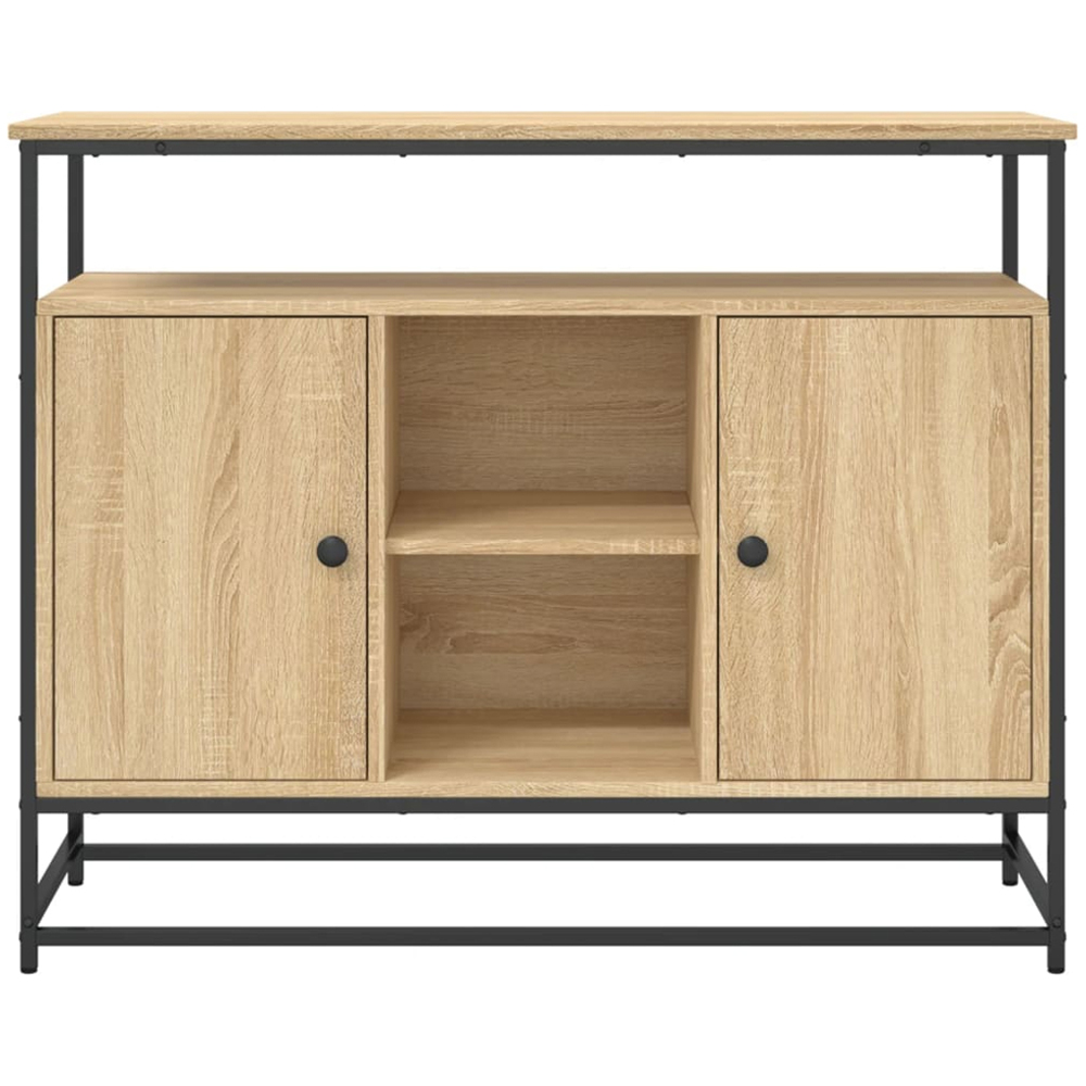 vidaXL 2 Door 3 Shelf Sonoma Oak Sideboard Image 5