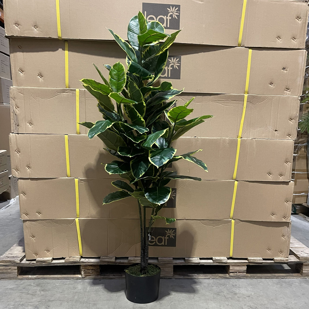 Botanik Rubber Artificial Tree in Pot 4ft Image 2
