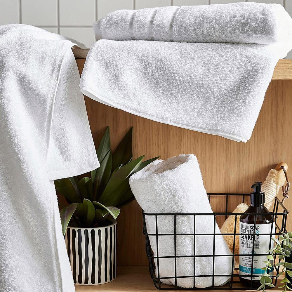Allure Bath Fashions White Hotel Luxury Heavyweight Hand Towel Image 2