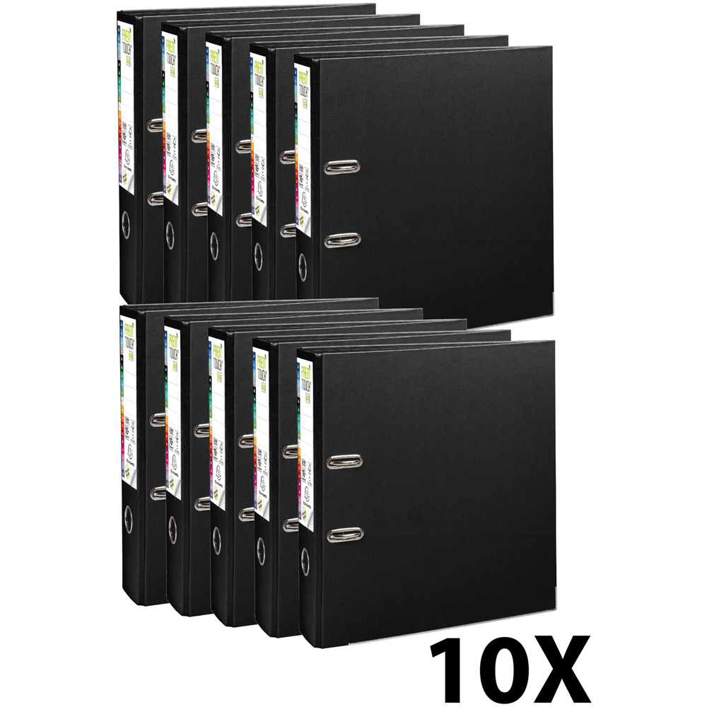 Exacompta PremTouch A4+ Black PP Lever Arch File 10 Pack Image 7
