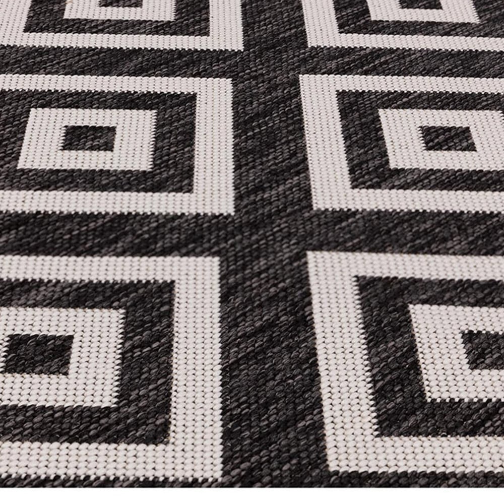 Charcoal Diamond Indoor Outdoor Rug 160cm Image 4