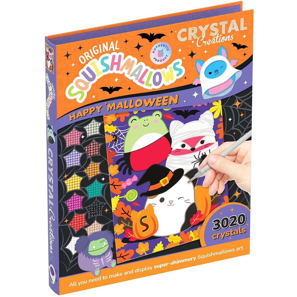 Halloween Squishmallows Crystal Creations Orange and Black Image
