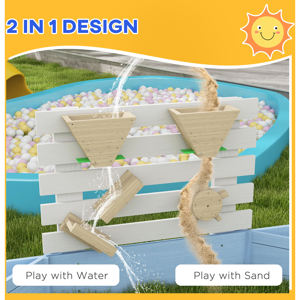 Outsunny Kids Blue Sandbox Image 4