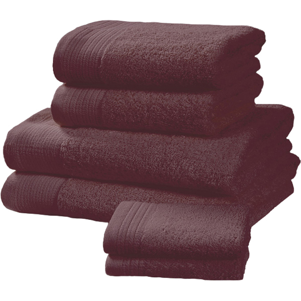 Rapport Home Chatsworth Super Soft 600gsm Combed Cotton Purple Hand Towel Image 1