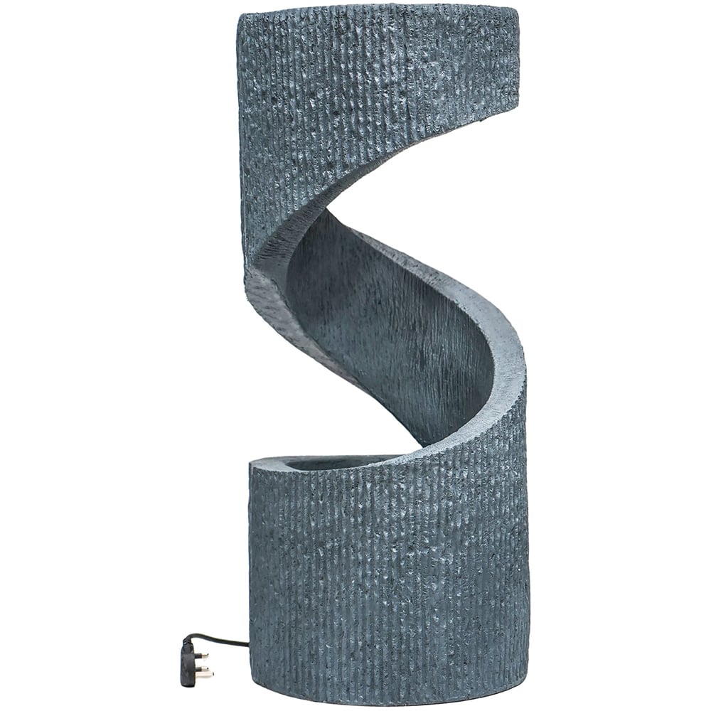Ivyline Cement Spiral Water Feature 82 x 35cm Image 1