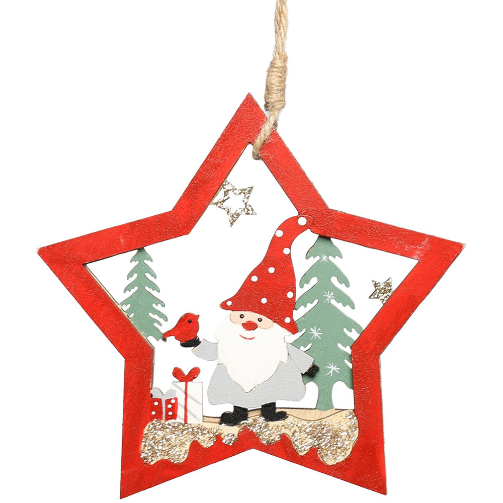 Gonk Star Scene Hanging Decoration - Grey Image 3