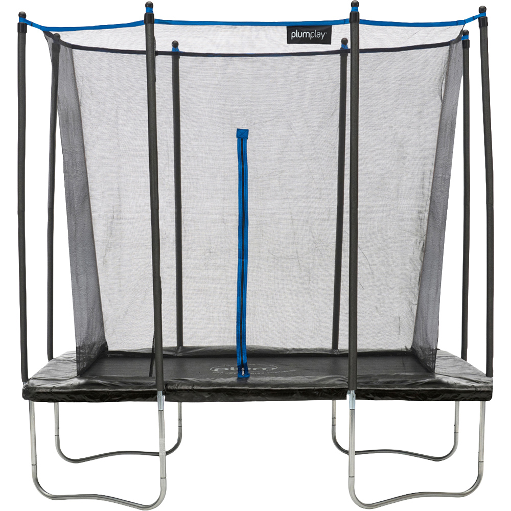 Plum Play 8 x 6ft Rectangular Springsafe Trampoline and Enclosure Image 1