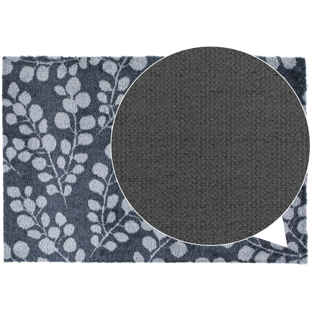JVL Mega Grey Branches Latex Backed Door Mat and Runner Set Image 6