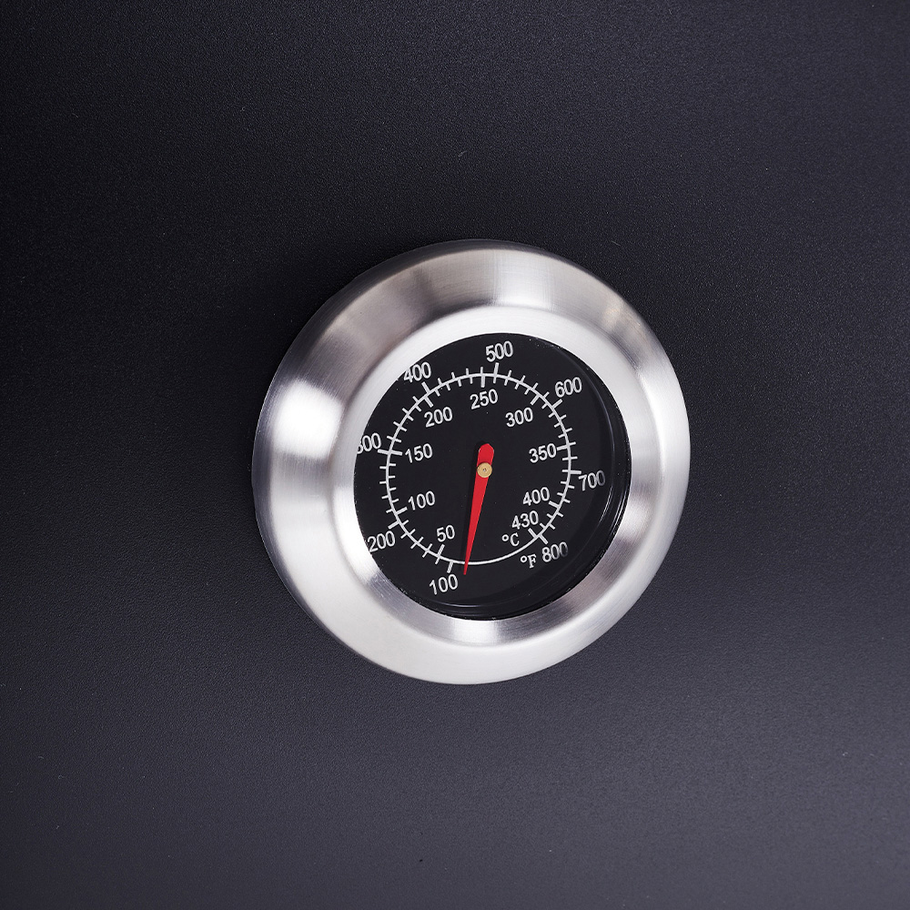 Living and Home Outdoor Carbon Steel Charcoal BBQ Grill with Smoke Stack Image 4