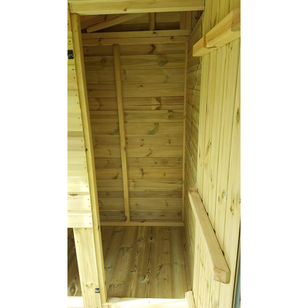 Benchmark Dog Kennel with Apex Roof - Duo 8 x 8ft Premium Wood Range Image 4